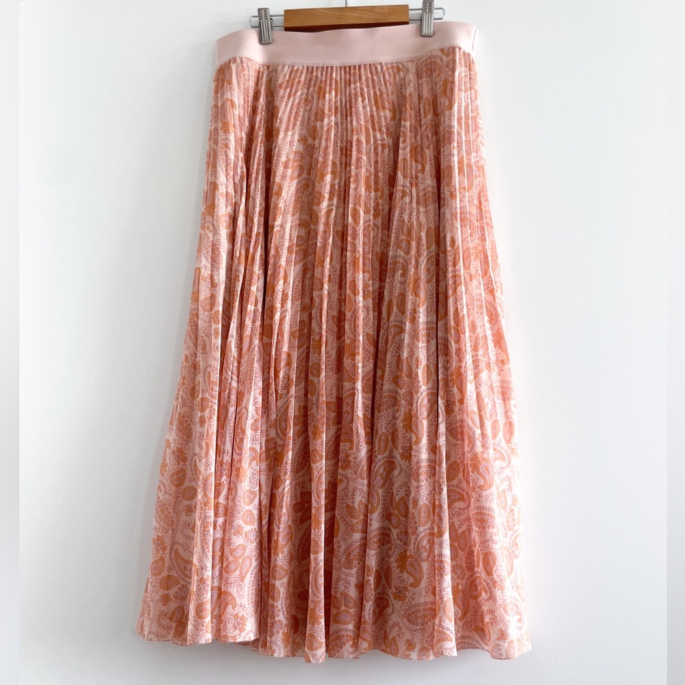 Aritzia Peach Paisley Twirl Skirt - Picture 5 of 14